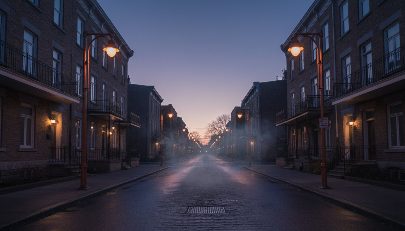 Soir sur Montréal — quartier desservi